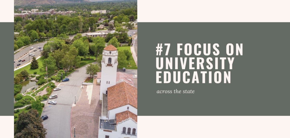 Moving to Idaho: #7 Focus on University Education