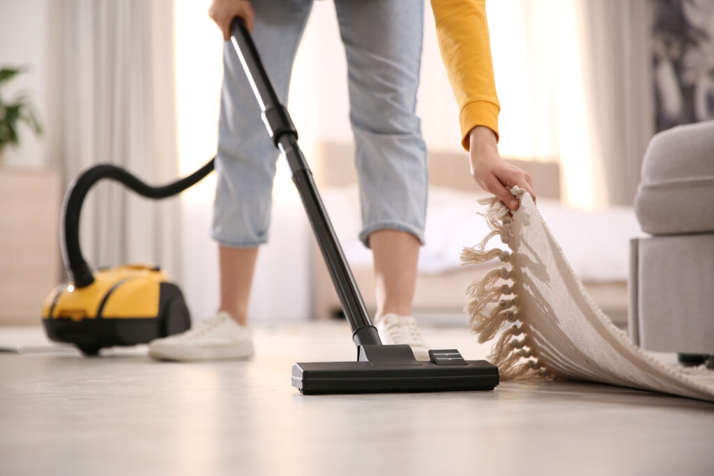 Cleaning an open floor plan